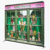 Aperturee - Aperturee Retro Green Candy Shop Honeydukes Square Backdrop
